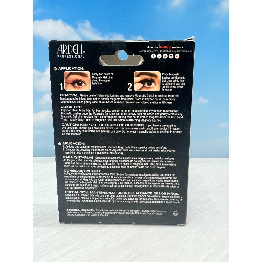 Ardell Magnetic Liner & Lash Wispies Kit Reusable Waterproof Magnetic Eyelashes