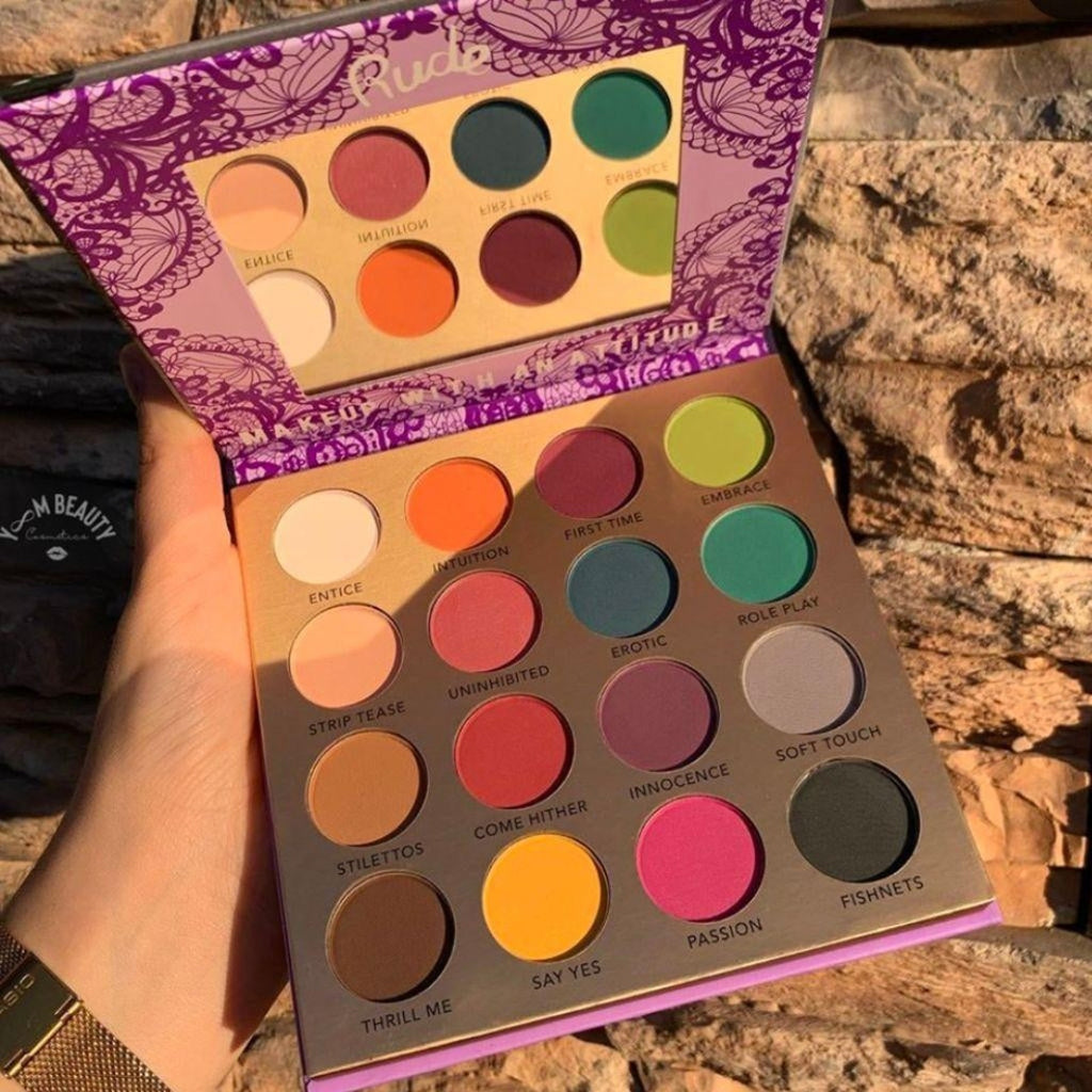 Rude Cosmetics Wild Nights 16 Matte Eyeshadow Palette Lingerie Collection