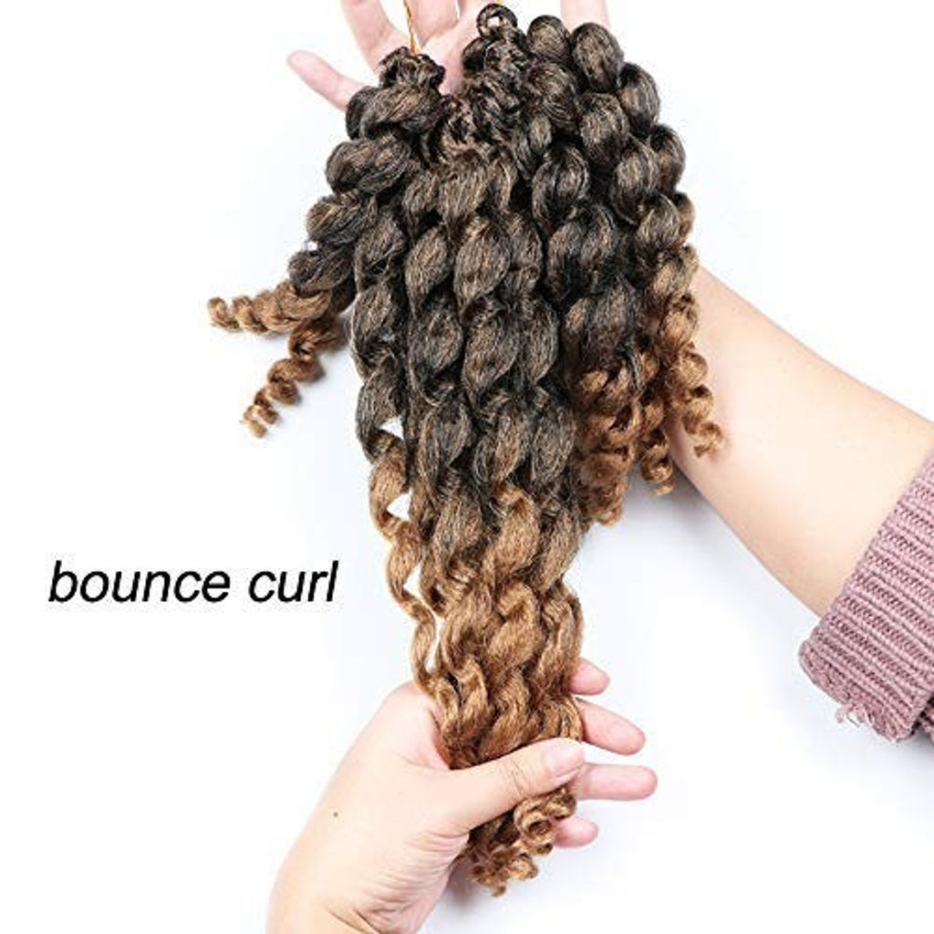 Crochet Braids Hair 2X Ringlet Wand Curl 3 Packs 8 inch Jamaican Twist Braidi...