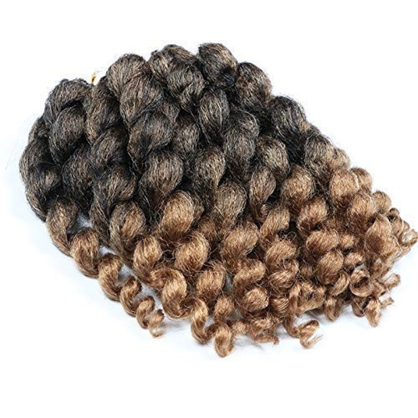 Crochet Braids Hair 2X Ringlet Wand Curl 3 Packs 8 inch Jamaican Twist Braidi...