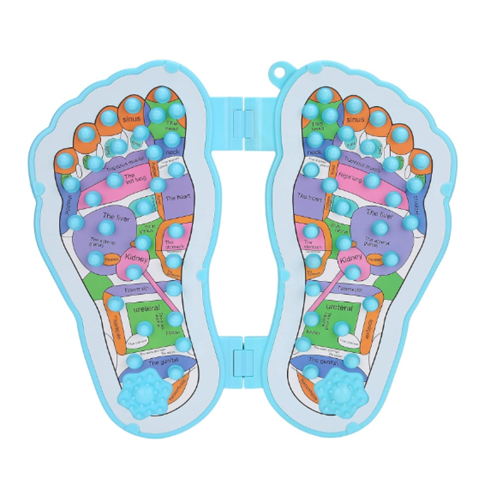 Brookstone Reflexology FOOT MASSAGE PLATE REDUCES TENSION RELIEVES PAIN NIB