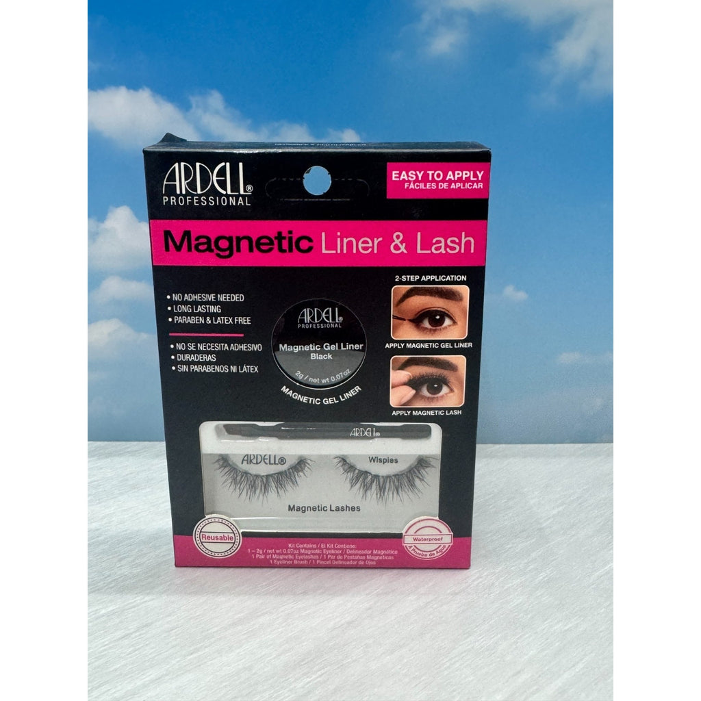 Ardell Magnetic Liner & Lash Wispies Kit Reusable Waterproof Magnetic Eyelashes