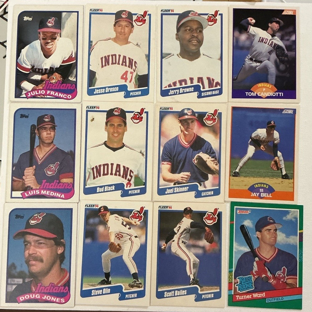 Indians Baseball Card Lot Manny Ramirez Thome Alomar Lofton Vizquel 73 Cards Goo