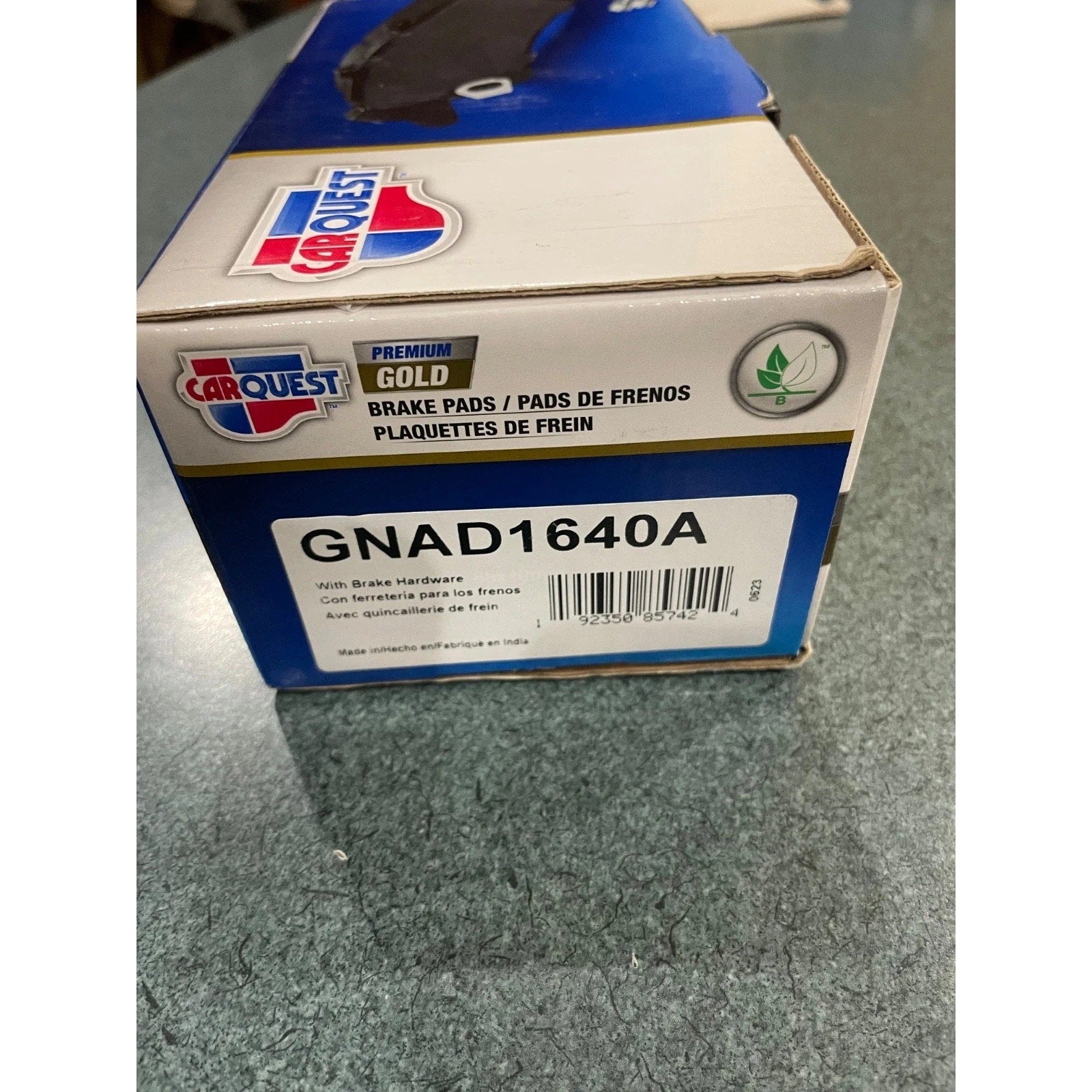 Carquest Premium Gold Brake Pads GNAD1640A – New In Box w/ Hardware