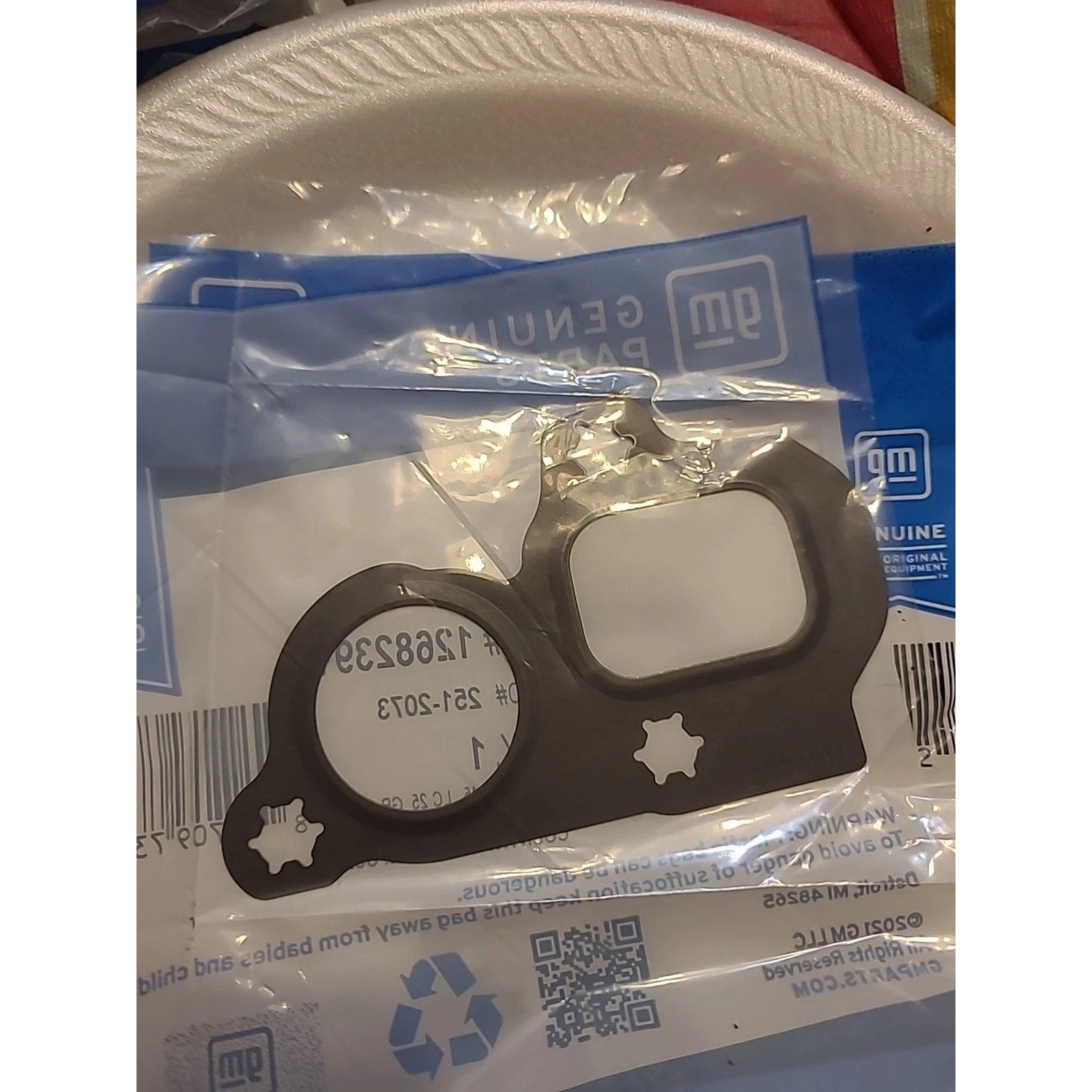GM Water Pump Gasket 12682391 OEM 251-2073 Chevrolet Cadillac GMC pair