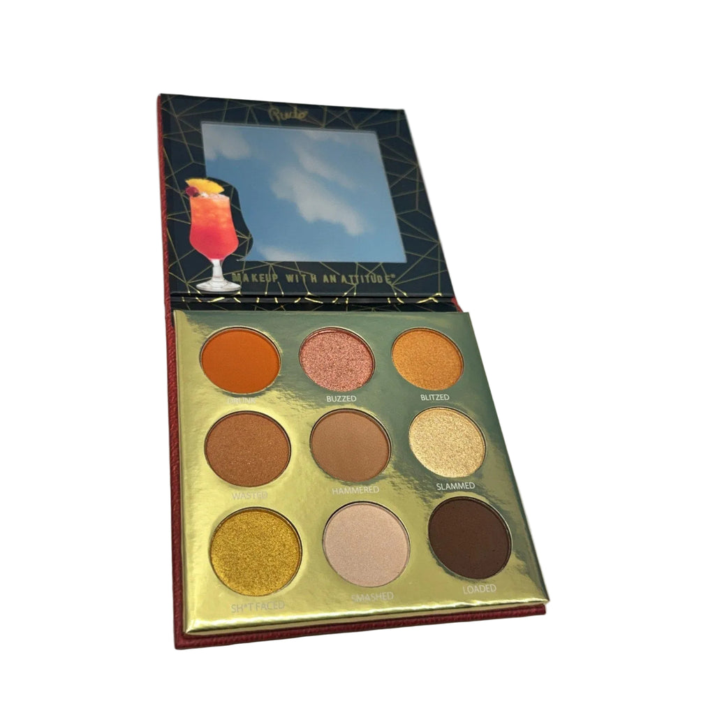 Rude Cosmetics Sex On The Beach 9 Color Eyeshadow Palette Pigment Shades set of2