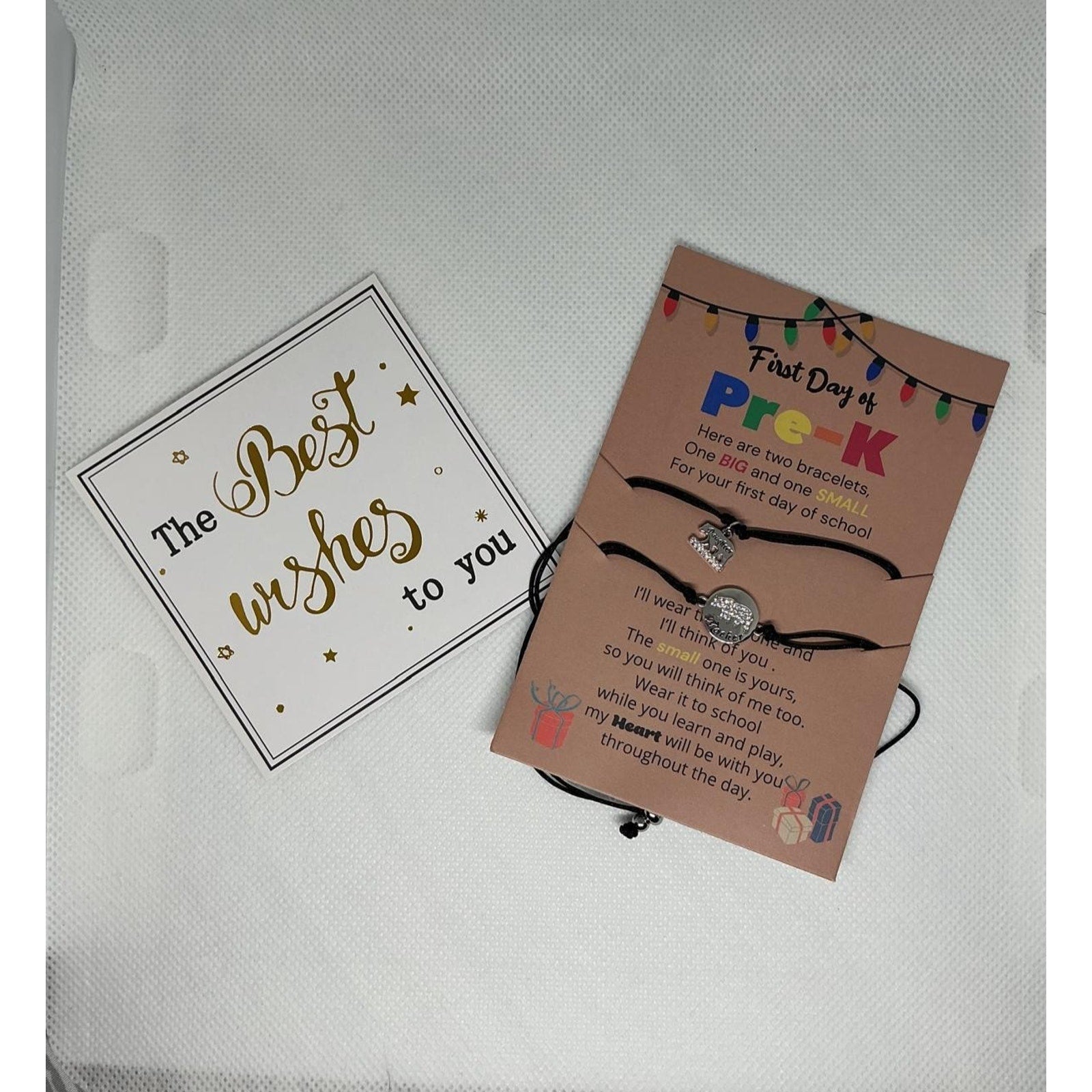 Mother Son Back to School Bracelet Mommy and Me Son First Day of Sch...