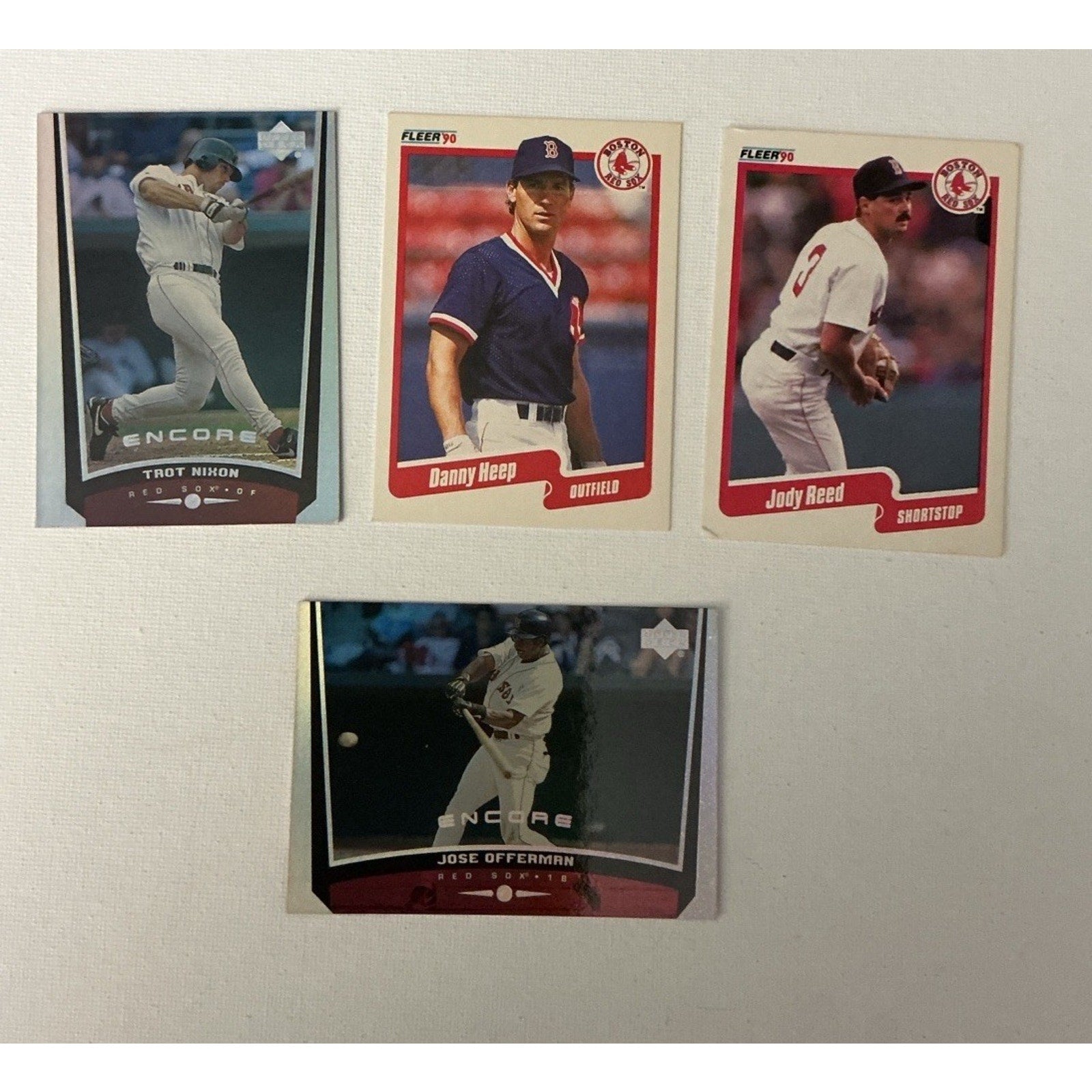 Boston Red Sox huge Lot of 73 Boggs Nomar Garciaparra Pedro Good Condition