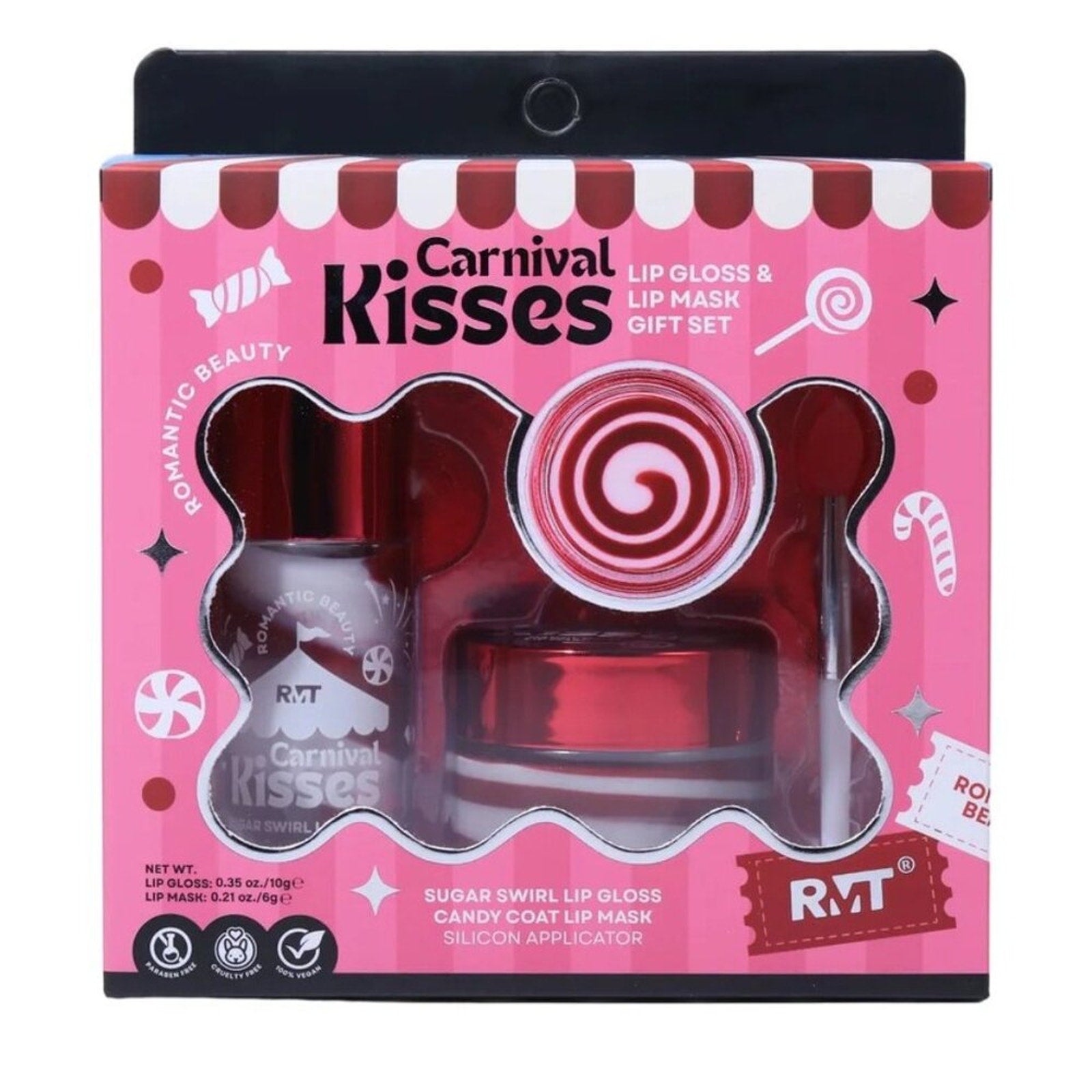 ROMANTIC BEAUTY- CARNIVAL KISSES- LIP GLOSS & LIP MASK SET-1PC