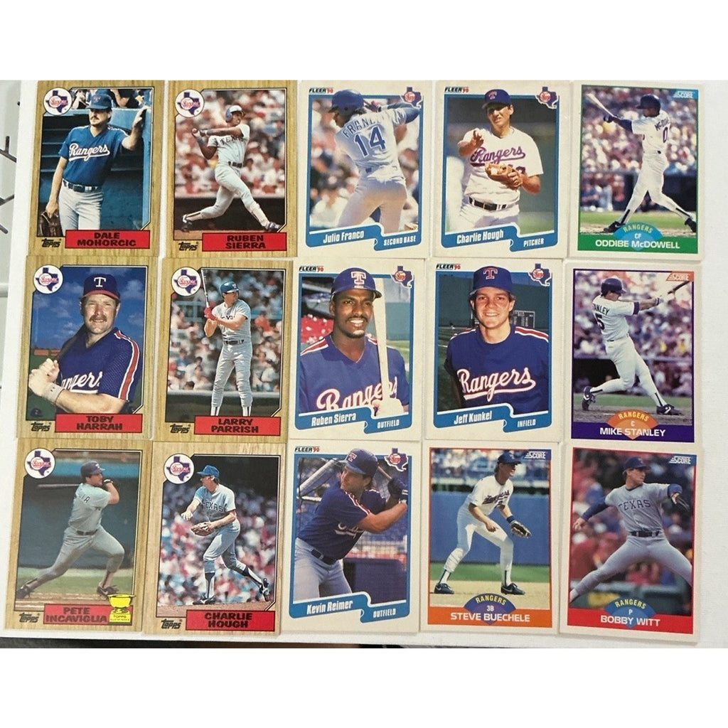 Texas Rangers Lot 48 Baseball Cards Ivan Rodriguez Juan Gonzalez Canseco