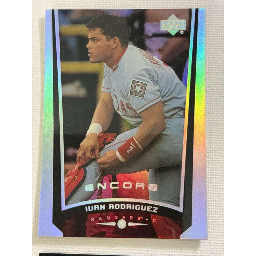Texas Rangers Lot 48 Baseball Cards Ivan Rodriguez Juan Gonzalez Canseco