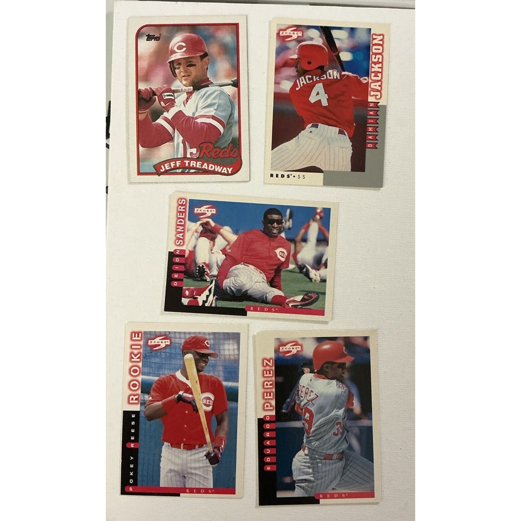 Great lot of Cincinnati Reds baseball cards Lot Of 62 Cards Good Condition