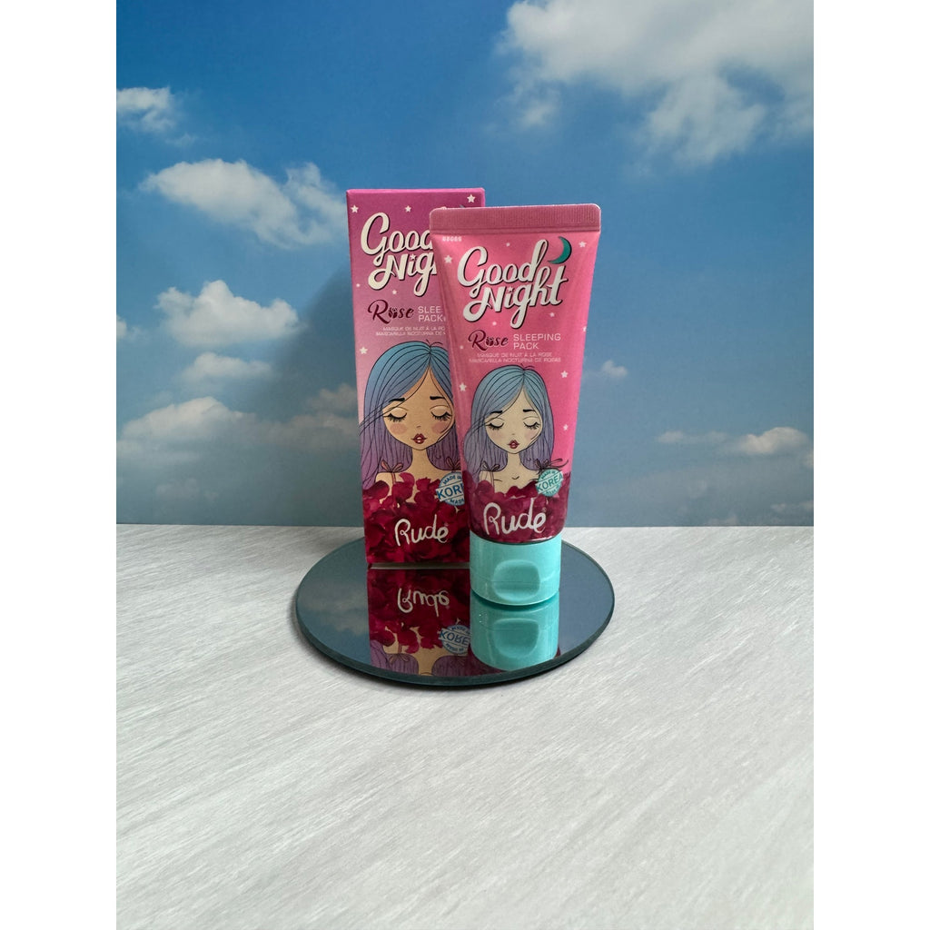 Rude Good Night Rose Sleeping Pack Overnight Mask K-Beauty Hydrating Night Face Mask
