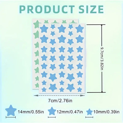 200 Pcs Star Shape Hydrocolloid Pimple Patches Acne Spot Treatment Invisible Zit Stickers