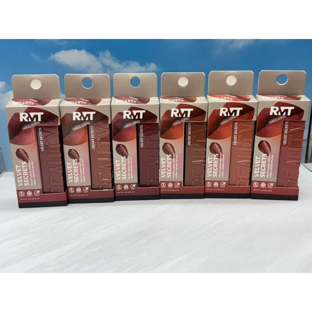 RMT Velvet secrets liquid lipstick\lightweight\soft-matte\long-lasting newwset of 6