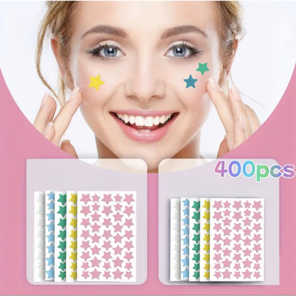 200 Pcs Star Shape Hydrocolloid Pimple Patches Acne Spot Treatment Invisible Zit Stickers