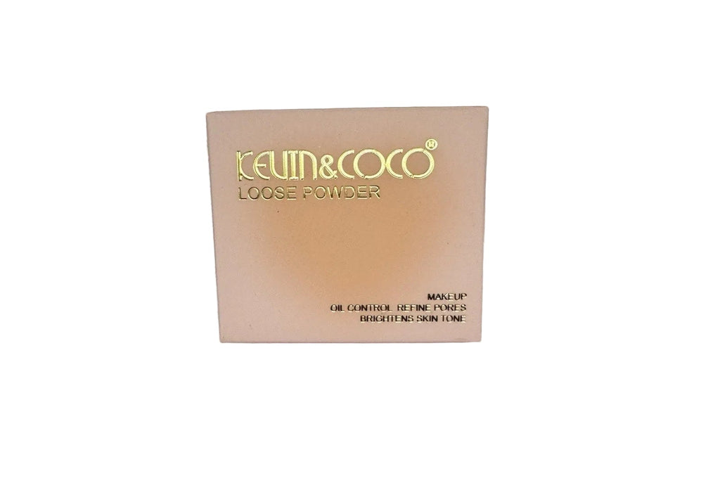 Kevin Coco Loose Powder Makeup Oil Control Refine Pores Brightens Skin Tone