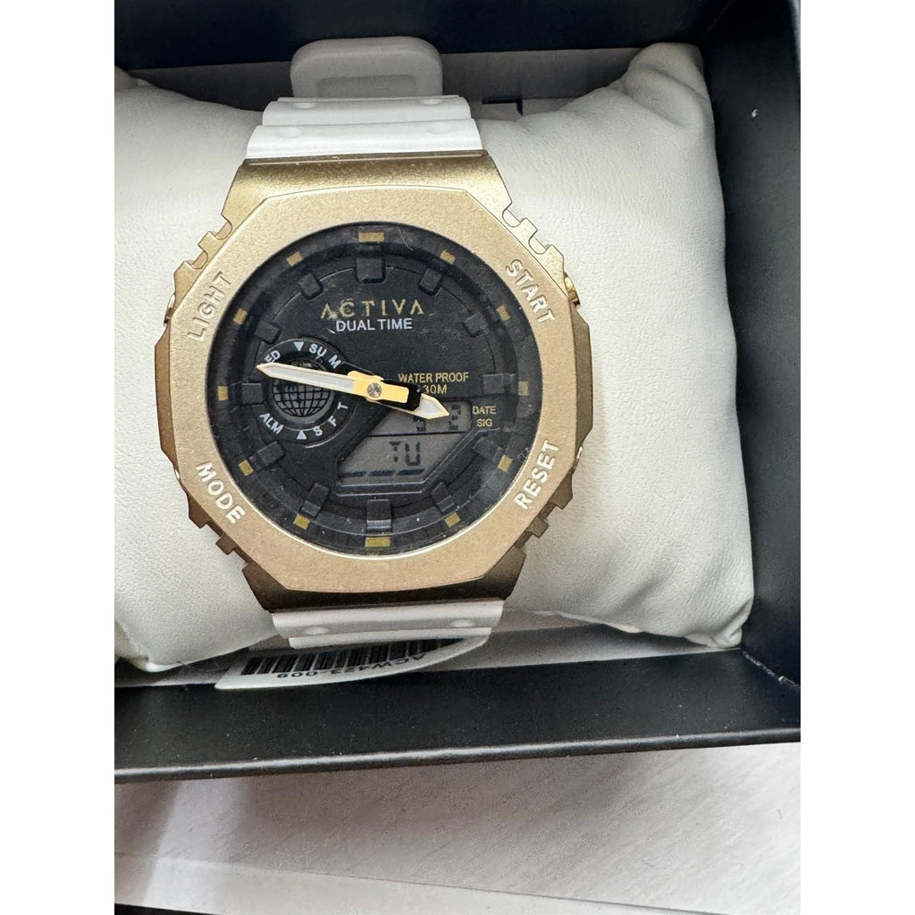 Activa Recon X Invicta Digital Watch 45.5mm White Gold Unisex ACW423-009