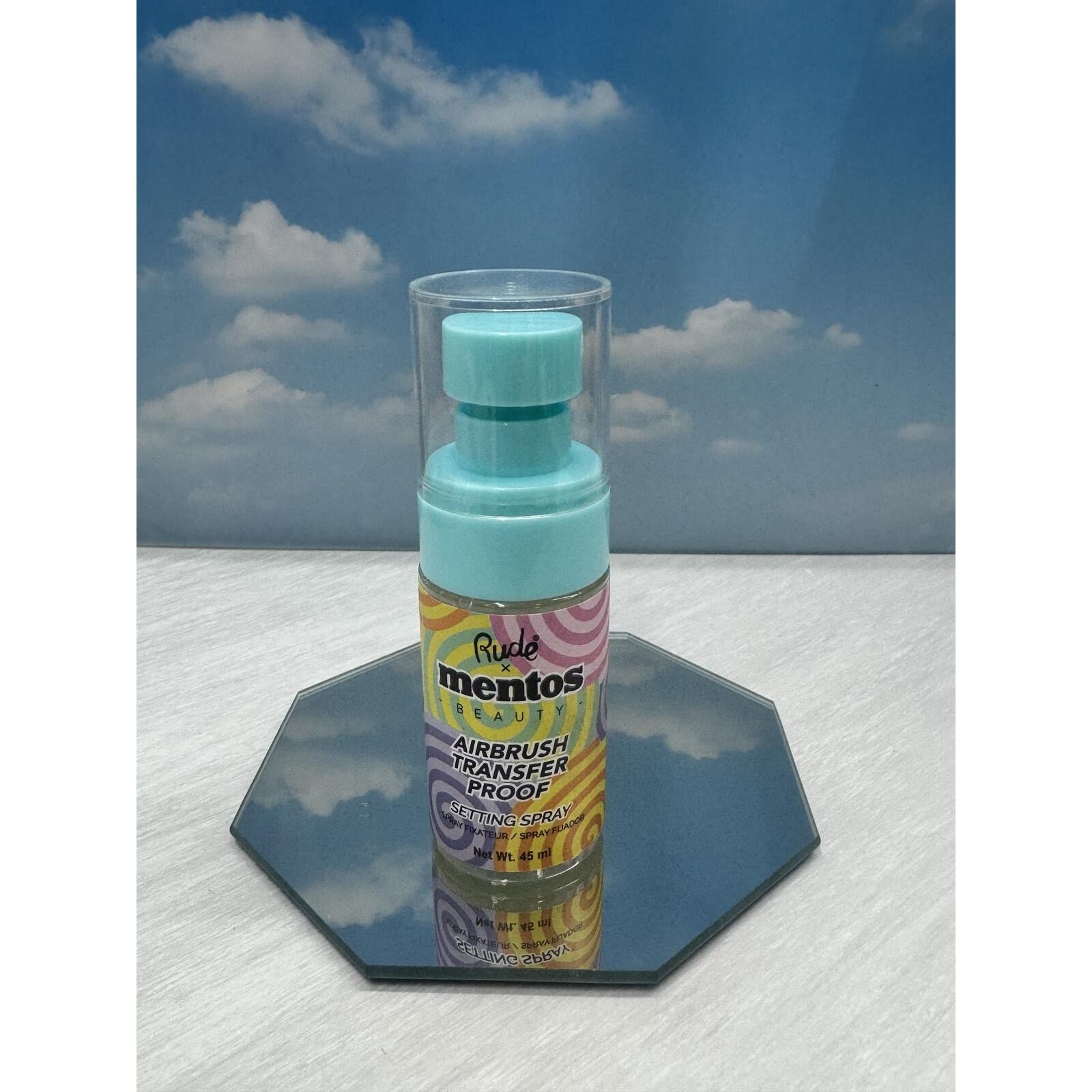 Rude x Mentos Beauty Airbrush Transfer Proof Setting Spray 45ml Long Lasting 2ea