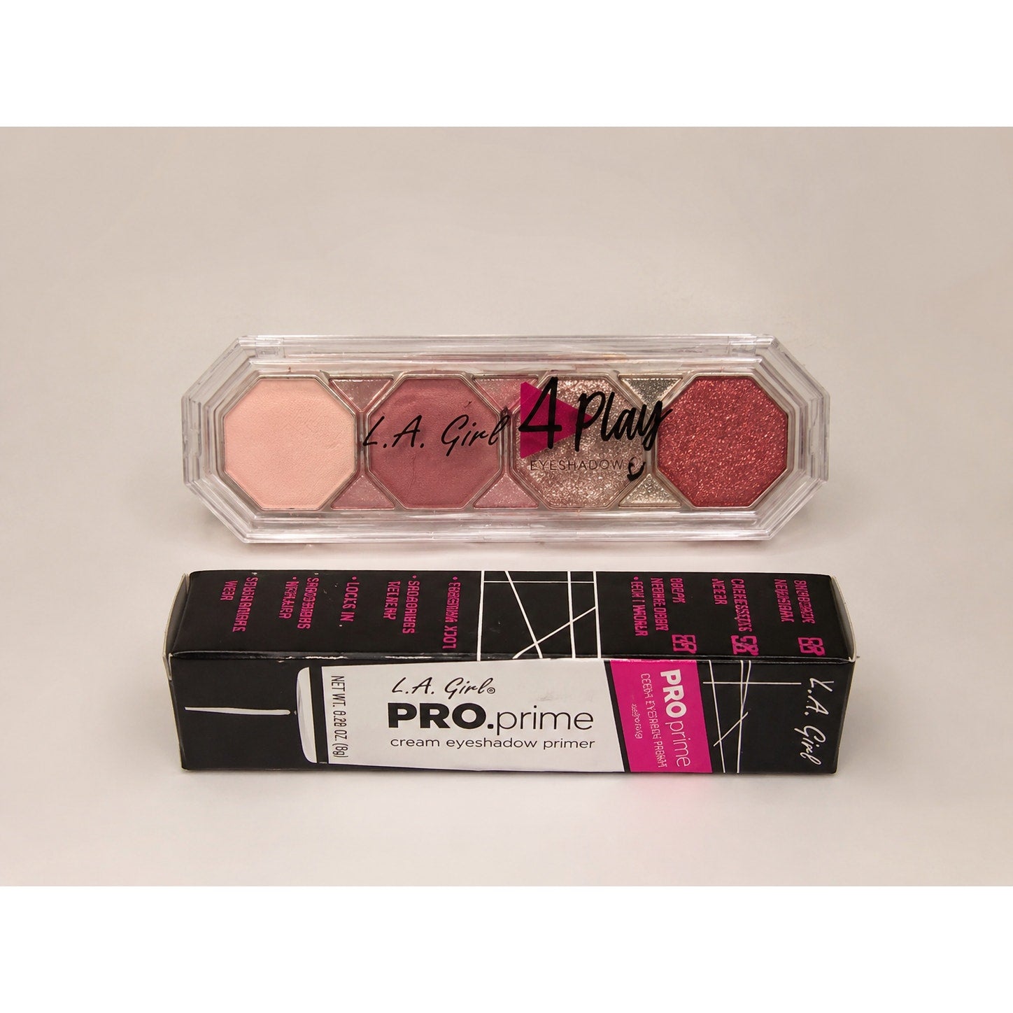 L.A. Girl 4 Play Eyeshadow Palette, Feel Good GES235 & Pro Prime Cream Eyeshadow