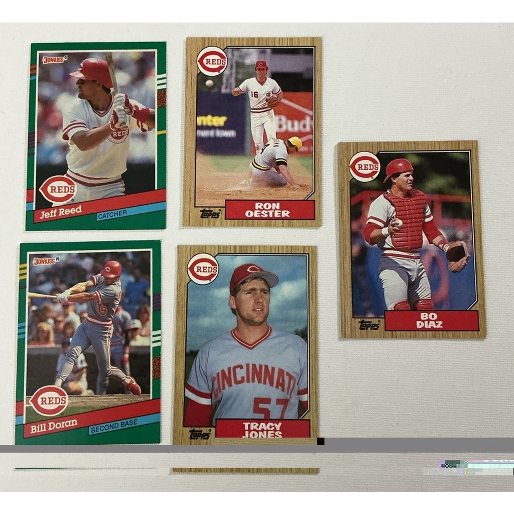 Great lot of Cincinnati Reds baseball cards Lot Of 62 Cards Good Condition