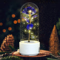 Eternally Enclosed Rose Flower - Featuring LED Lights and Bluetooth Speaker