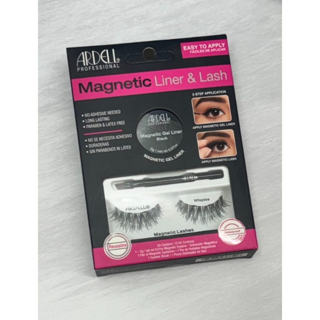 Ardell Magnetic Liner & Lash Wispies Kit Reusable Waterproof Magnetic Eyelashes