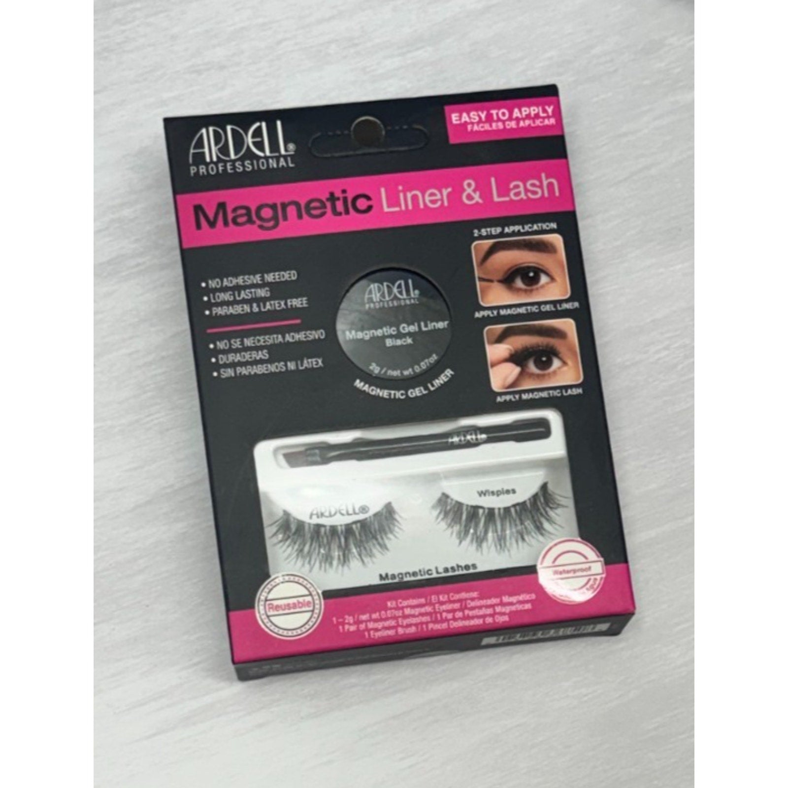 Ardell Magnetic Liner & Lash Wispies Kit Reusable Waterproof Magnetic Eyelashes