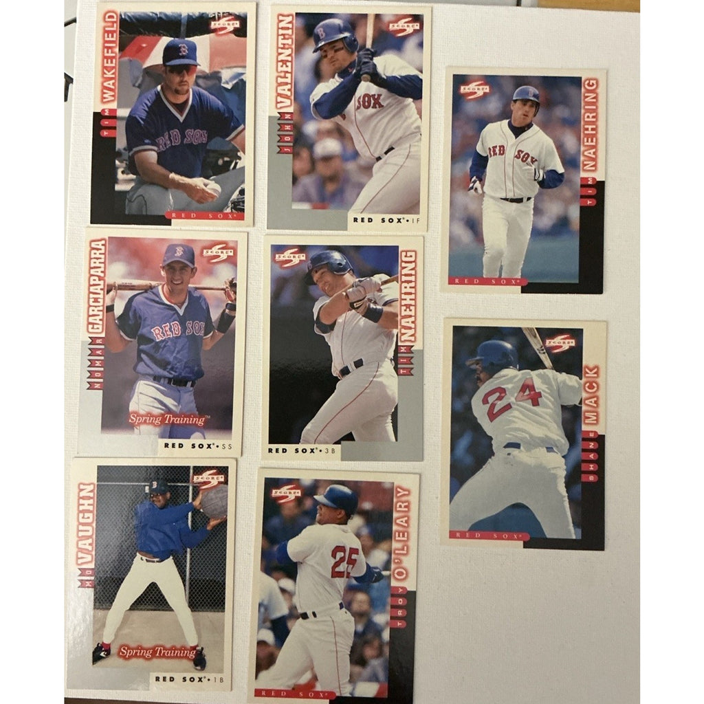 Boston Red Sox huge Lot of 73 Boggs Nomar Garciaparra Pedro Good Condition