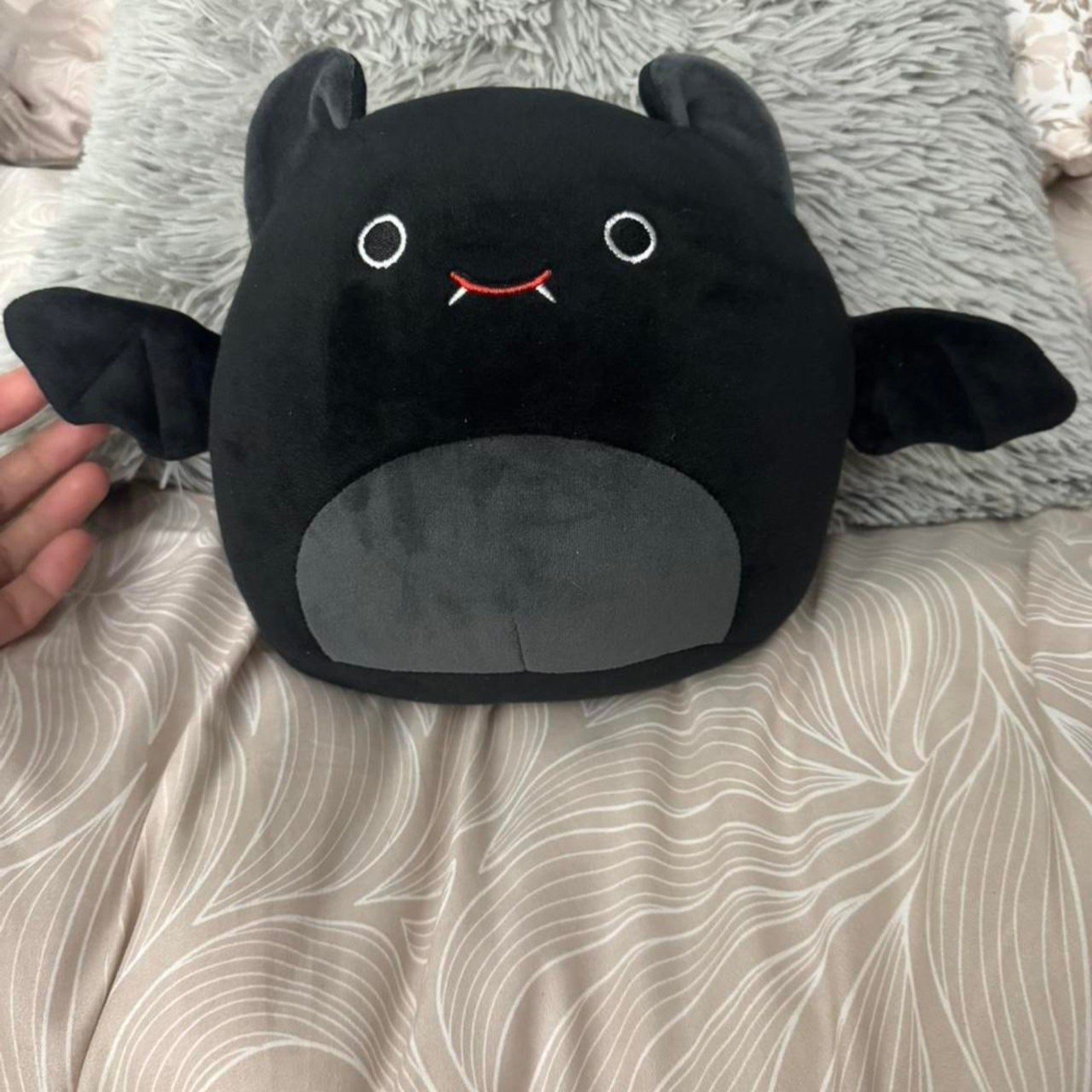 Black vampire plushie pillow goth
