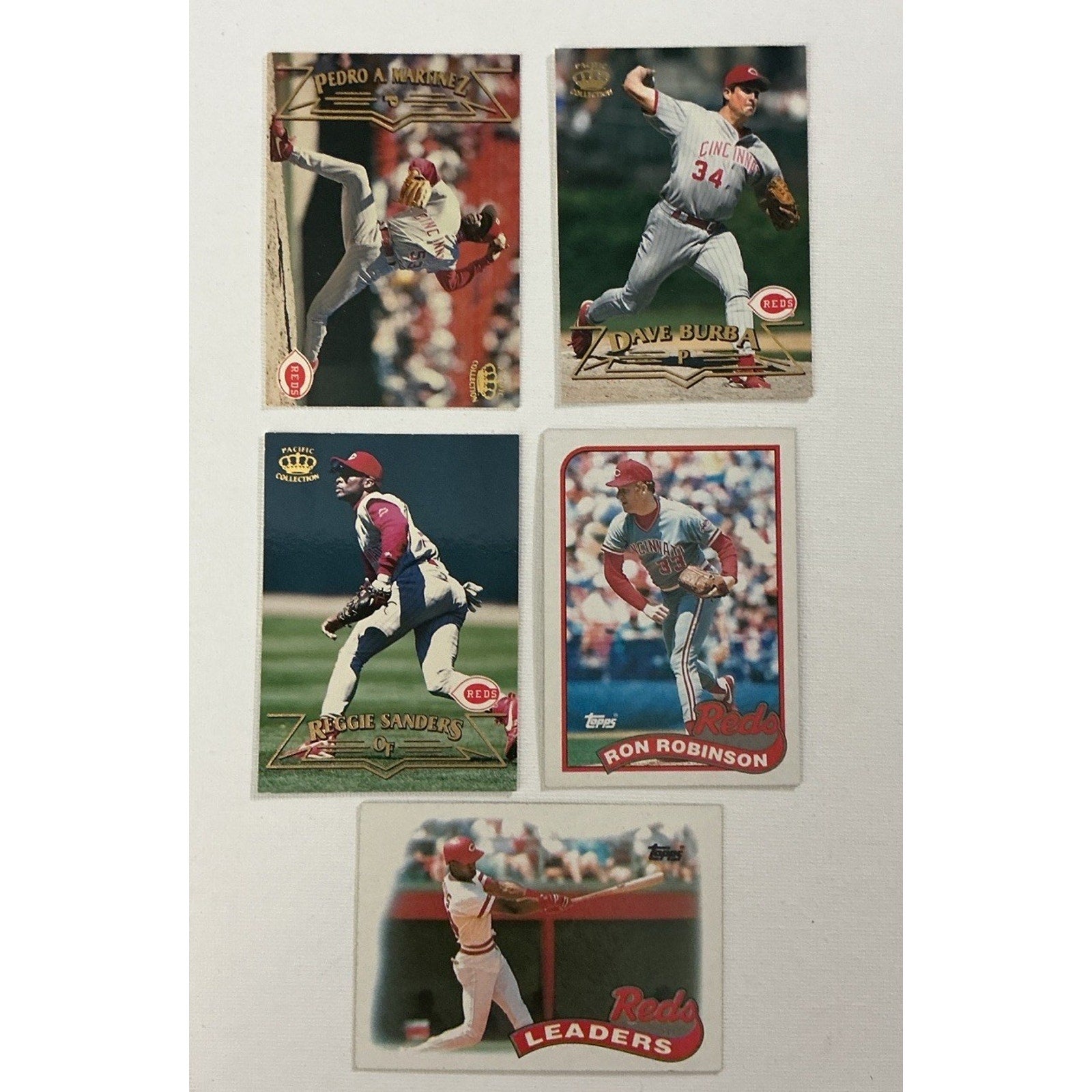 Great lot of Cincinnati Reds baseball cards Lot Of 62 Cards Good Condition