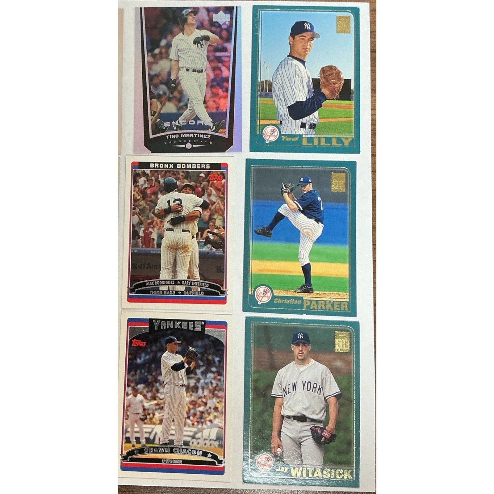 New York Yankees Card Lot 50 Cards Vintage 80s 90s Topps Upper Deck MLB Good Con