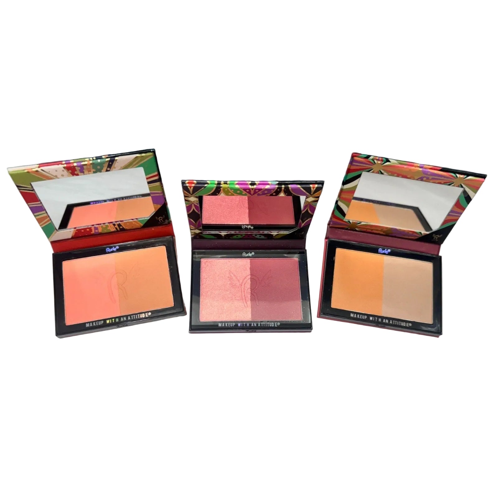 Rude Cosmetics My Other Half Face Palette Set 2 Blush Bronzer Highlight Contour