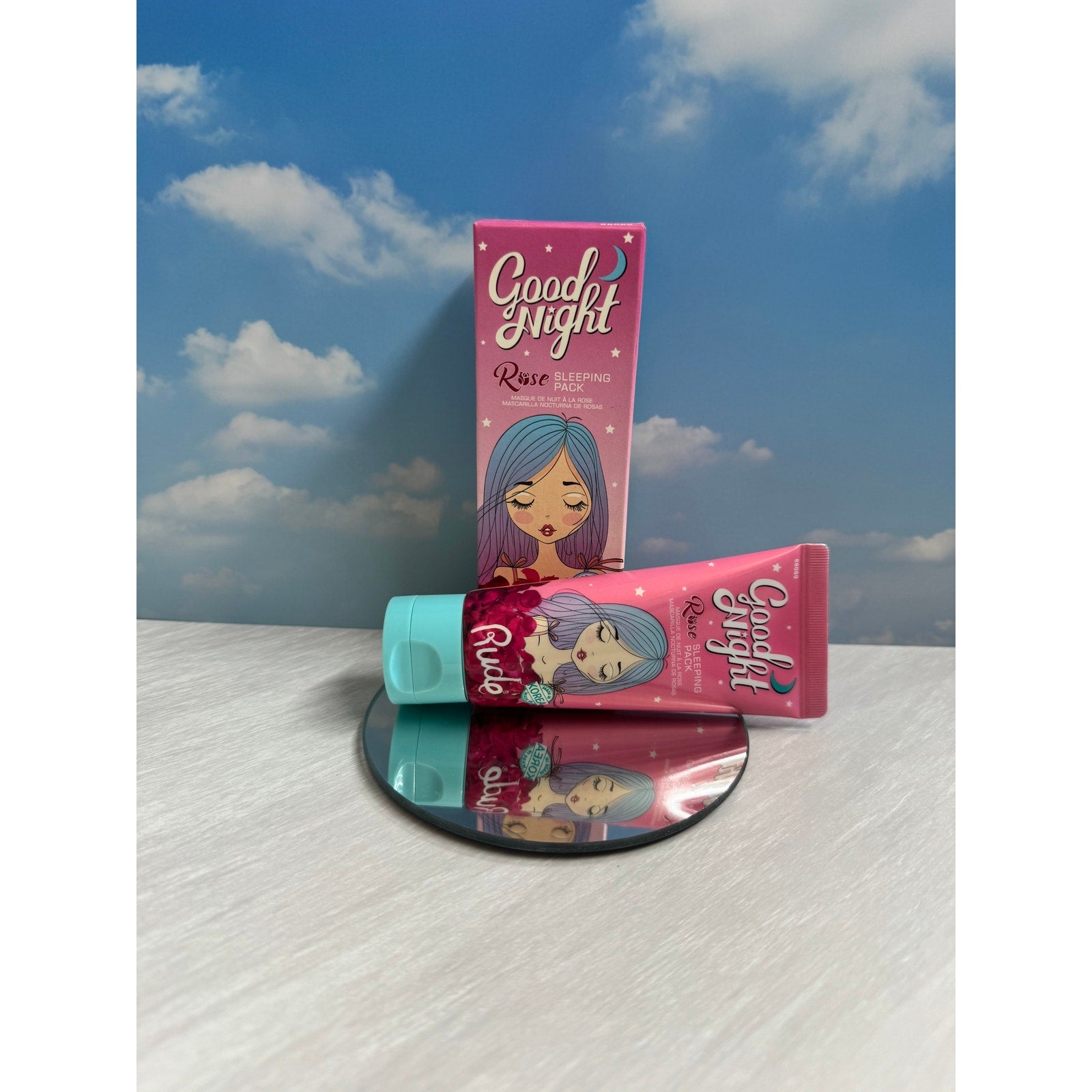 Rude Good Night Rose Sleeping Pack Overnight Mask K-Beauty Hydrating Night Face Mask