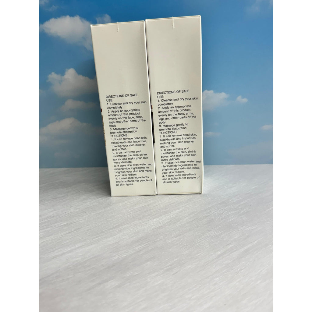 Exfoliant rice ampoule white and black rice, set of 2, 80ml