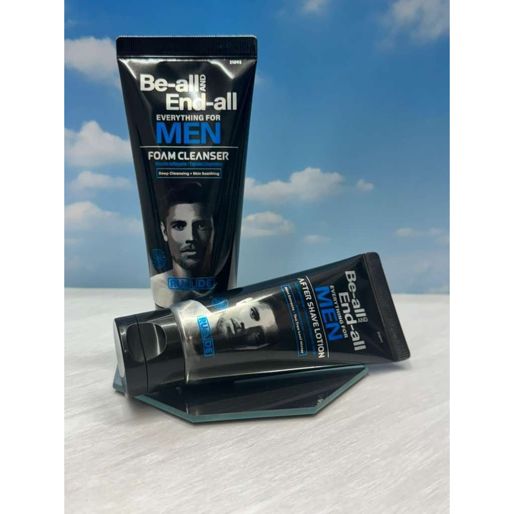Rude Be-all and End-all Men Skincare Set Foam Cleanser & After Shave Lotion