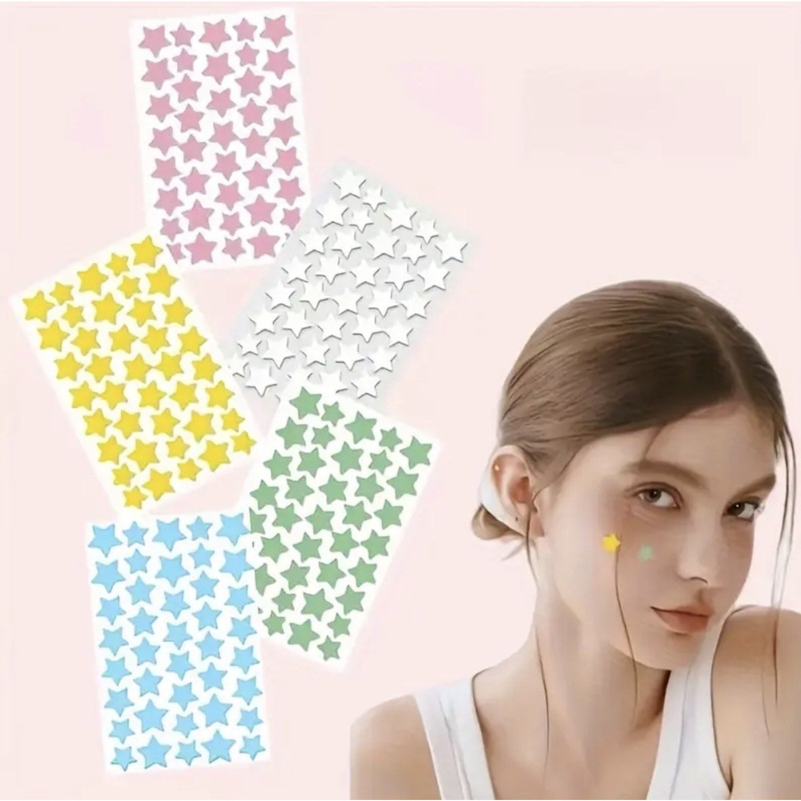 200 Pcs Star Shape Hydrocolloid Pimple Patches Acne Spot Treatment Invisible Zit Stickers