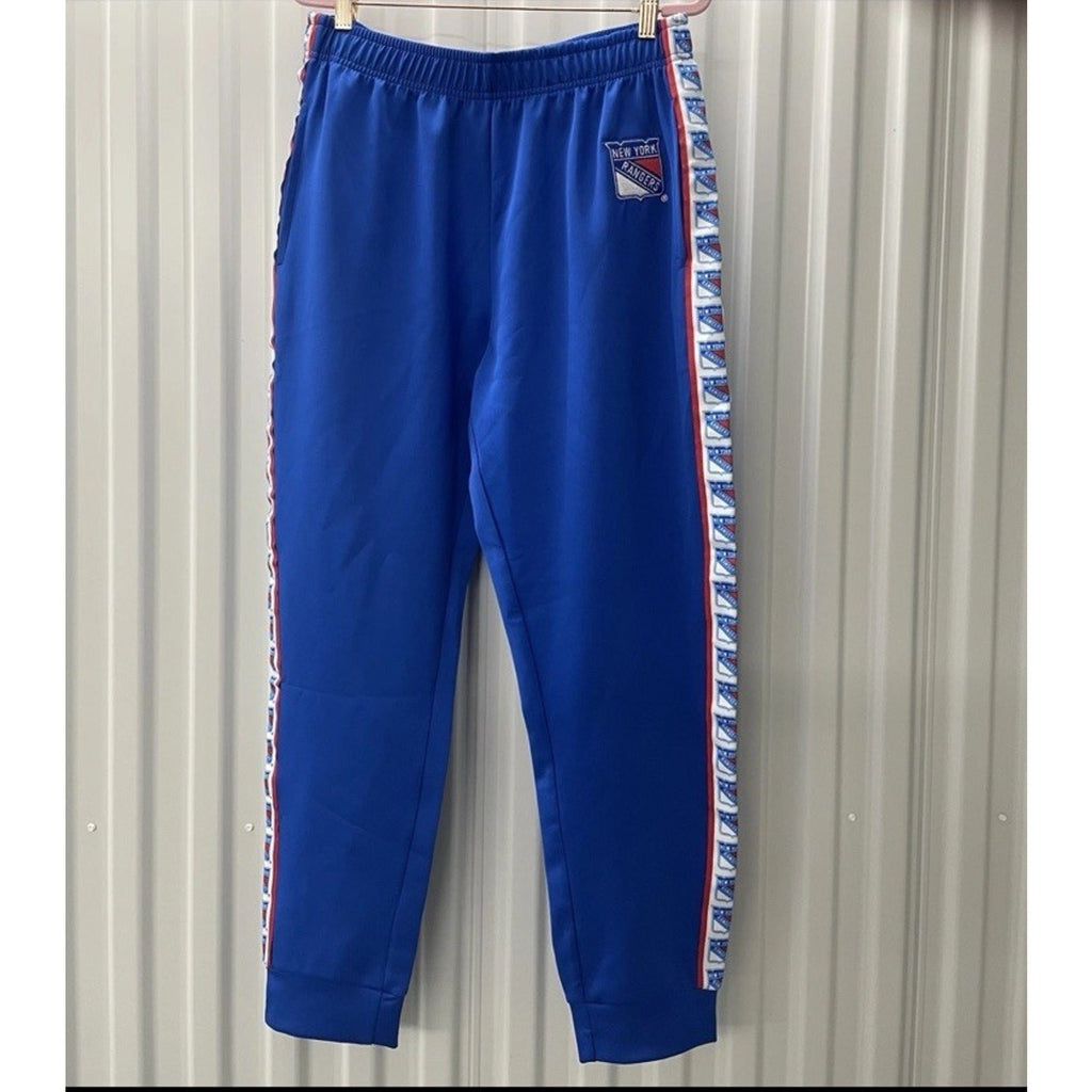 New York Rangers Stripe Logo Jogger Track Pants NWT Men’s Medium FOCO NHL 2XL
