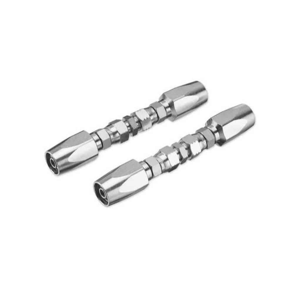 2x Hydraulic Hose Repair Kits - 3/8 ID 2-Wire Hose Reusable Field Repair Fitting