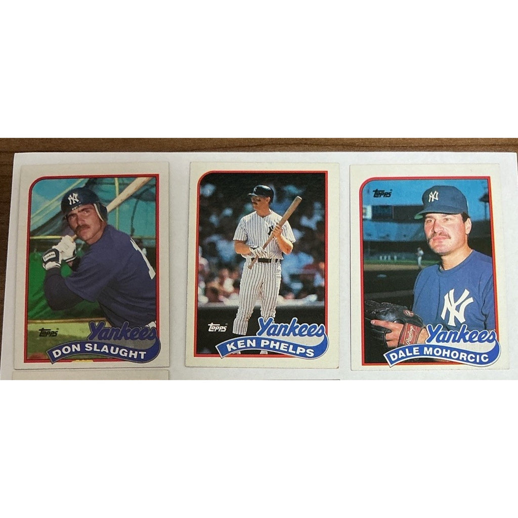 New York Yankees Card Lot 50 Cards Vintage 80s 90s Topps Upper Deck MLB Good Con