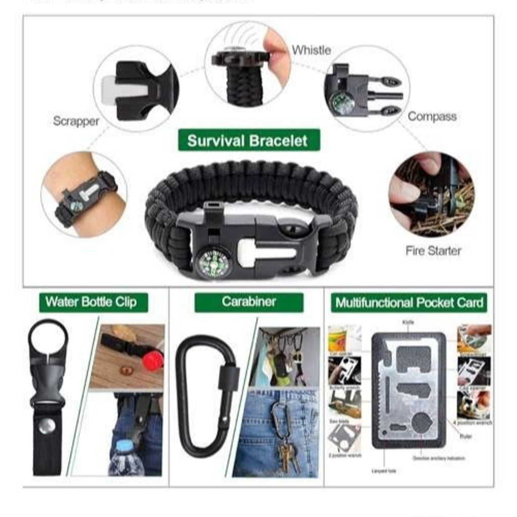 35-in-1 Survival Kit Emergency First Aid Camping Hiking Gear