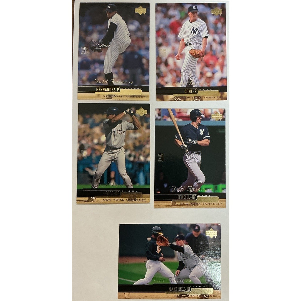 New York Yankees Card Lot 50 Cards Vintage 80s 90s Topps Upper Deck MLB Good Con