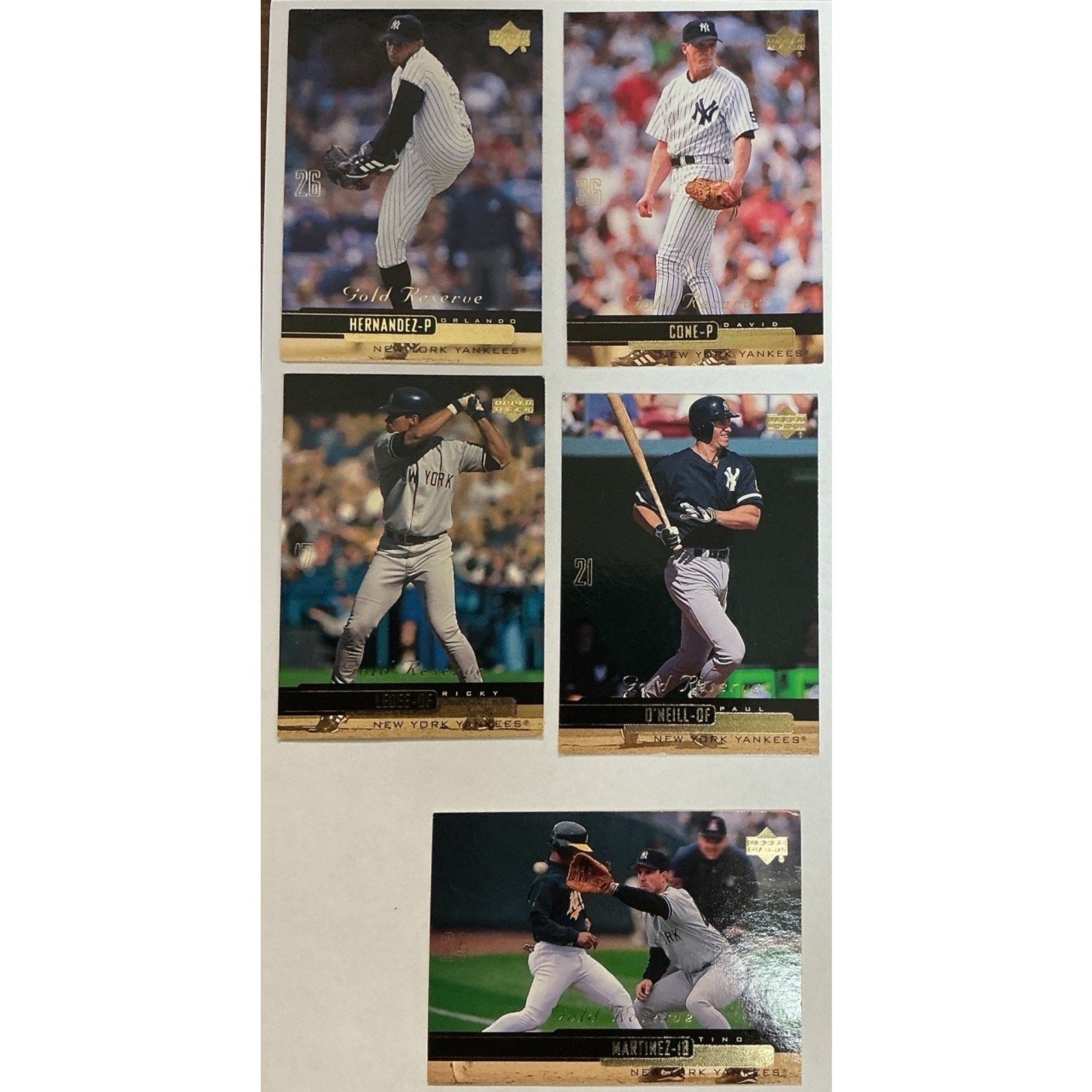 New York Yankees Card Lot 50 Cards Vintage 80s 90s Topps Upper Deck MLB Good Con