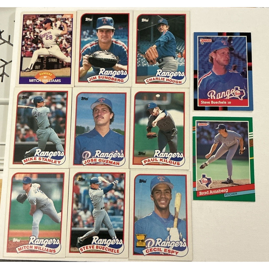 Texas Rangers Lot 48 Baseball Cards Ivan Rodriguez Juan Gonzalez Canseco