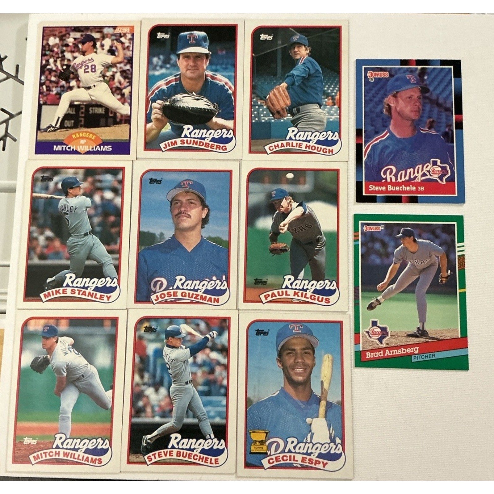 Texas Rangers Lot 48 Baseball Cards Ivan Rodriguez Juan Gonzalez Canseco