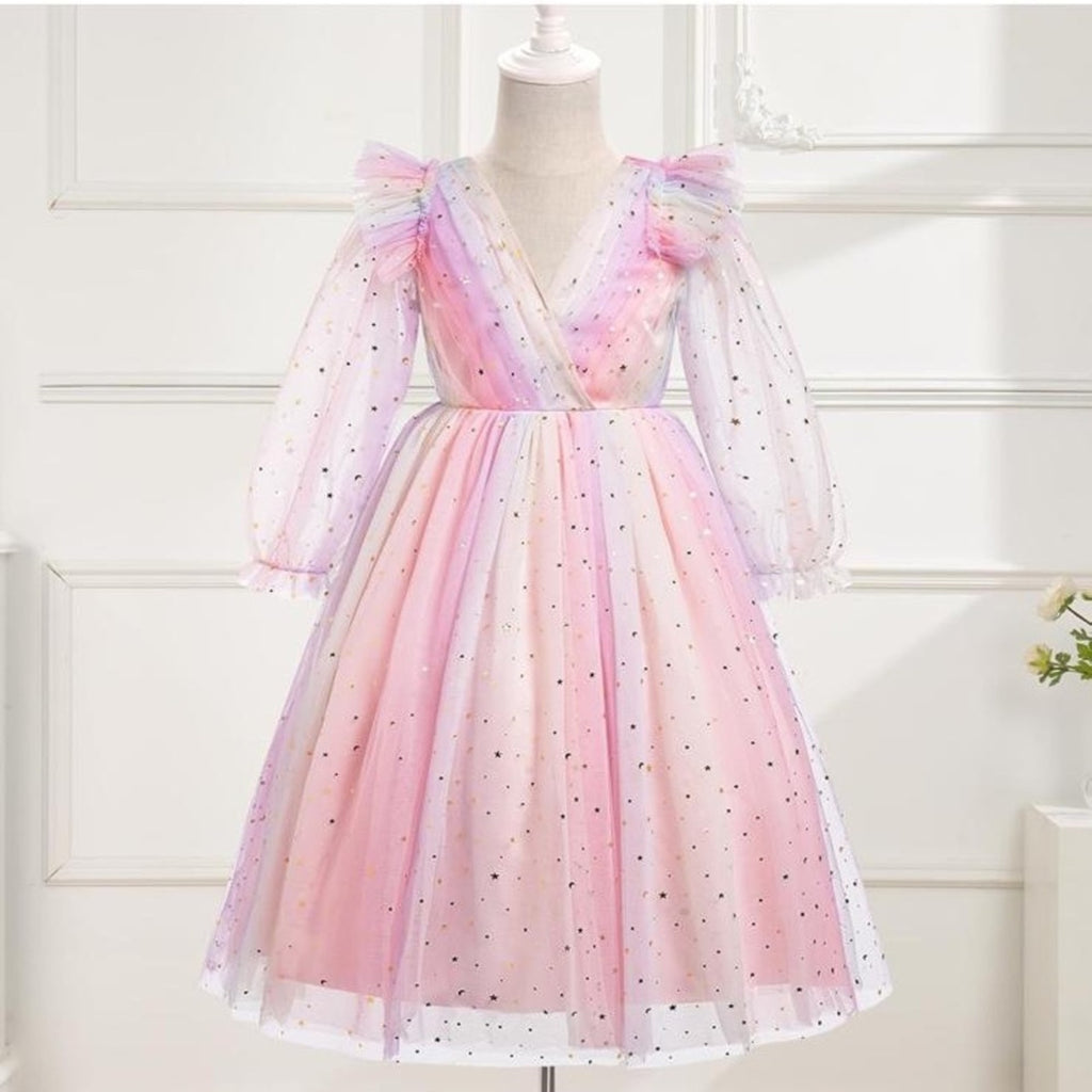 Pink and Purple Kids Dress 12 years