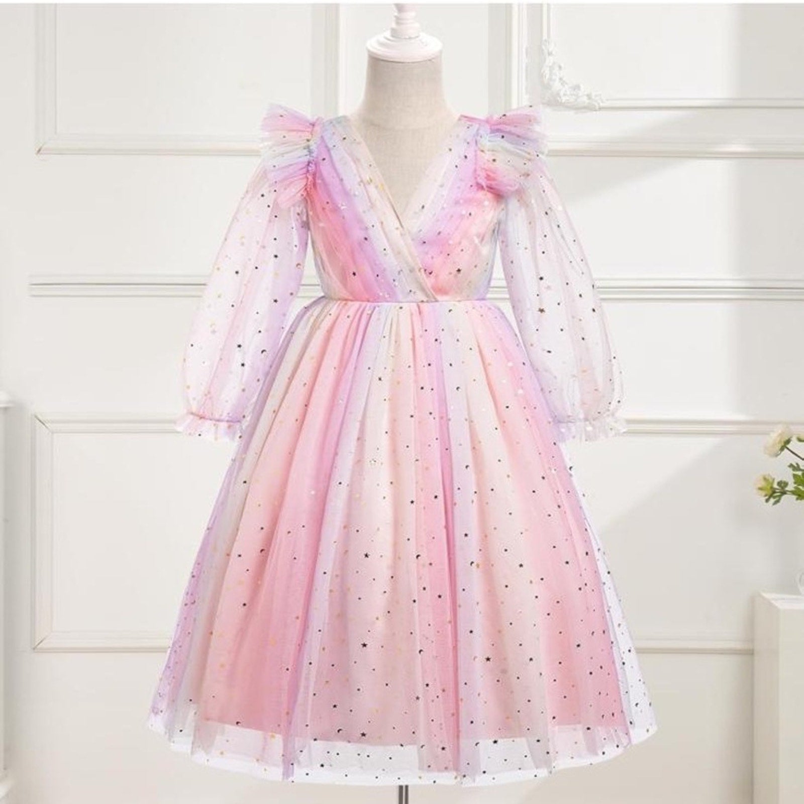 Pink and Purple Kids Dress 12 years