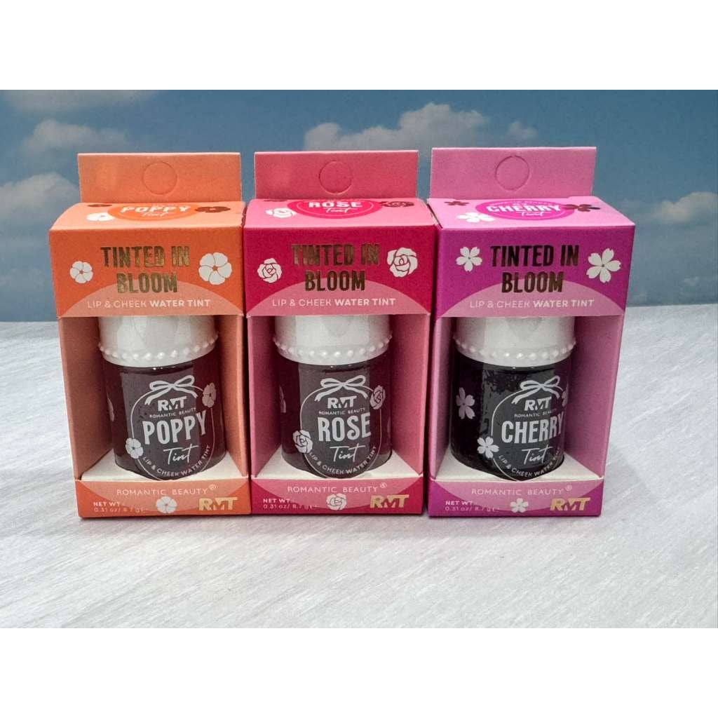 RMT Tinted In Bloom Lip & Cheek Water Tint 0.31oz transfer-proof new set of 3