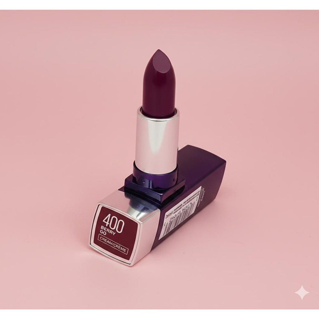 berry go 400 Color and Finish Maybelline Color Sensational Lipstick Hydrating