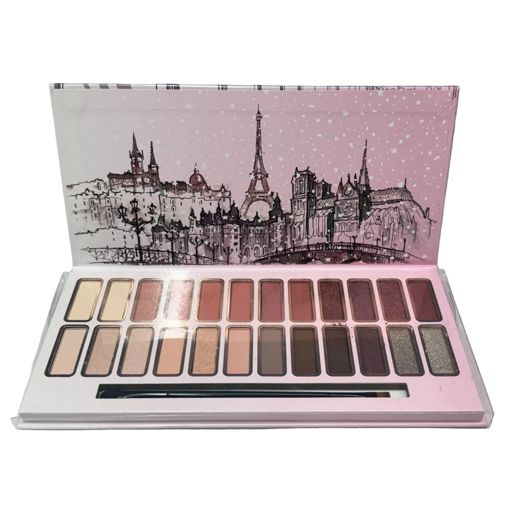 ELLE Holiday In Paris Eyeshadow Palette 24 Color Neutral Shimmer Matte Makeup